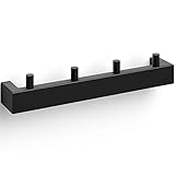 LINEA" towel hook rail Black