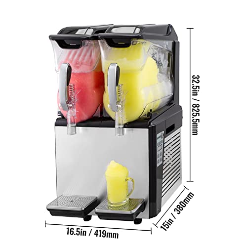 10L 20L 30L Slushie-Maschine Kommerzieller eisgekühlter Saft-Smoothie-Slush-Maker Gefrorener Getränkespender Verkaufsautomat for zu Hause Robust und langlebig(20L)