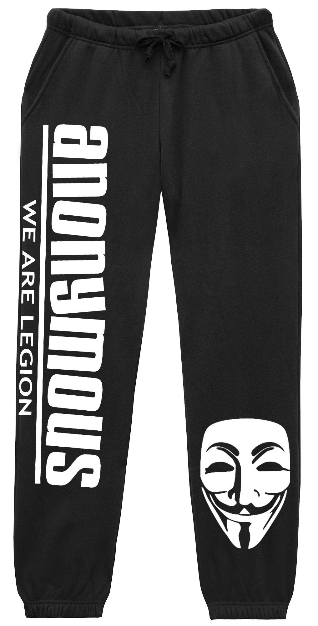 UGLYSHIRT Anonymous Herren Jogginghose | Guy Fawkes Vendetta Maske We Are Legion Hose | (XL)