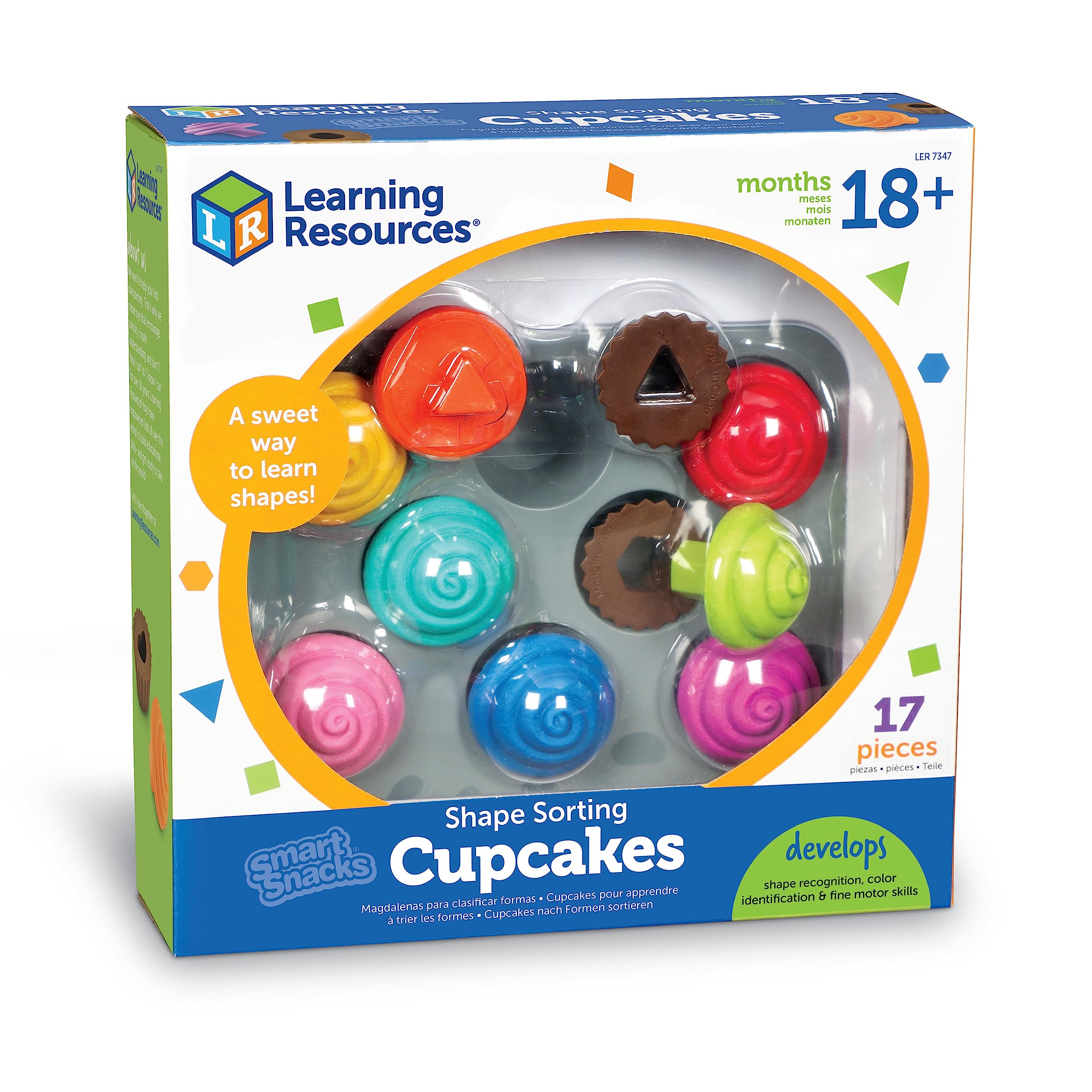 Learning Resources Smart Snacks Cupcake Formen-Steckspiel