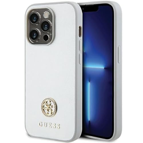 CG MOBILE Guess GUHCP15XPS4DGPS Hülle für iPhone 15 Pro Max 6.7'' Silber hardcase Strass Metal Logo