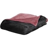 Siena Home PRIAMO Plaid Kuscheldecke, anthrazit rosa