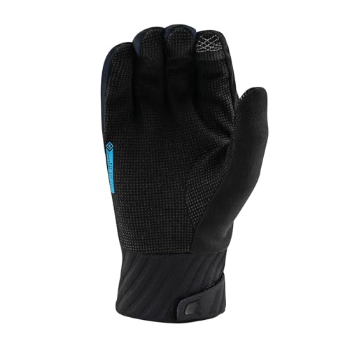 Troy Lee Designs Swelter Plus Glove for Mountain Bike/BMX/Enduro Racing, Fleece Liner Insulation, Compression Molded Cuff, Mono Black, Large, SKU 445931004