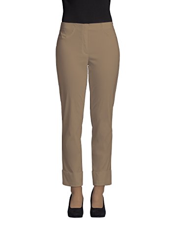 Bella von Robell Slim Fit 7/8 Schlupfhose Stretchhose Damen Hosen #Bella 09versch.Farben (48, Taupe(17))