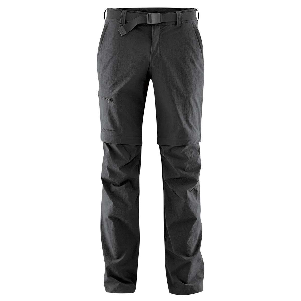 Maier Sports Tajo 2, Herren Wanderhose, Wasserabweisende Outdoorhose für Trekking und Hiking, Praktische Zipp-off-Funktion, PFC-frei, mSTRETCH pro 4 & Dryprotec, Schwarz, 28 (W42/L31)