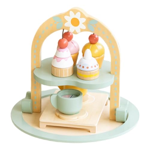 Aizuoni Teeservice für Kinder,Teeservice für Kinder | Küchen-Rollenspielset - Spielendes Teeparty-Set für kleine Mädchen im Alter von 3–6 Jahren, Teezeit-Spielzeug, Kinderküchen-Rollenspielset