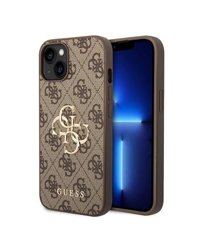 Guess GUHCP15M4GMGBR Hülle für iPhone 15 Plus 6.7" braun hardcase 4G Big Metal Logo