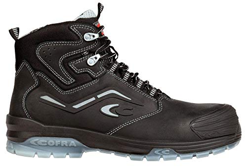 Cofra 20570-000.W42 GIOTTO BLACK S3 CI SRC Sicherheitsstiefel, Schwarz/Grau, Größe 42