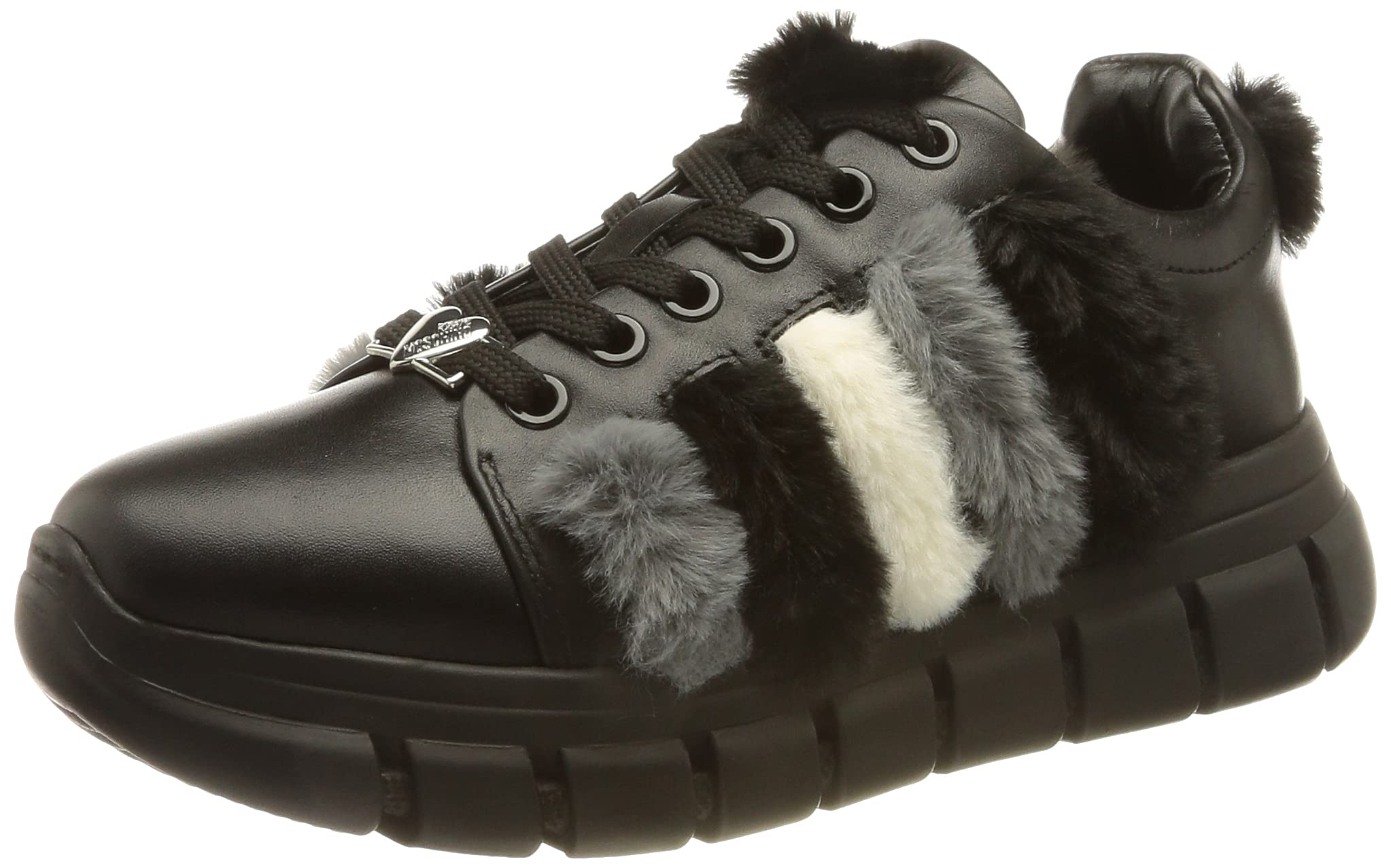 Love Moschino Damen Kollektion Herbst Winter 2021 Sneaker, Schwarz, 35 EU