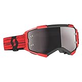 Scott Fury Chrome Red/Black Motocross-Brille (Red/Black, One Size)