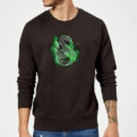 Harry Potter Slytherin Geometric Sweatshirt - Black - XL - Schwarz