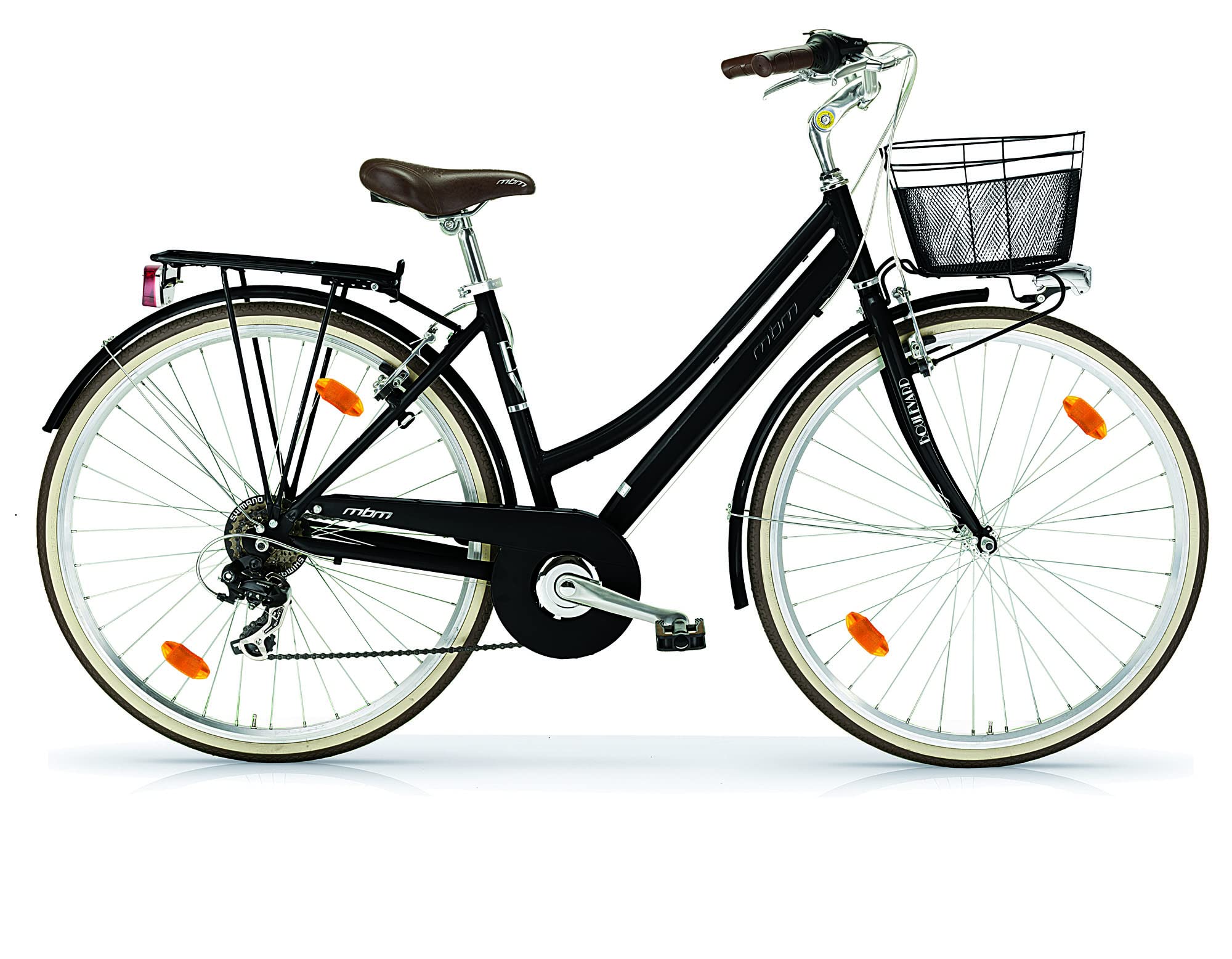 MBM Damen Boulevard 835d/18 Fahrrad, Schwarz (Schwarz A01), Einheitsgröße