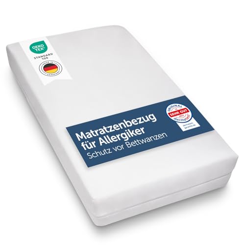 Blumtal Matratzenbezug für Allergiker 90 x 200cm, Milbenbezug - Matratzenschutz Encasing, atmungsaktiv