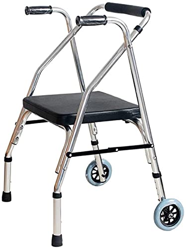 Rollator Walker höhenverstellbarer Trainer für untere Extremitäten, Behinderte/ältere Menschen, faltbarer Rahmen, Aluminiumlegierung, verstellbare Höhe, Rollator Sharing