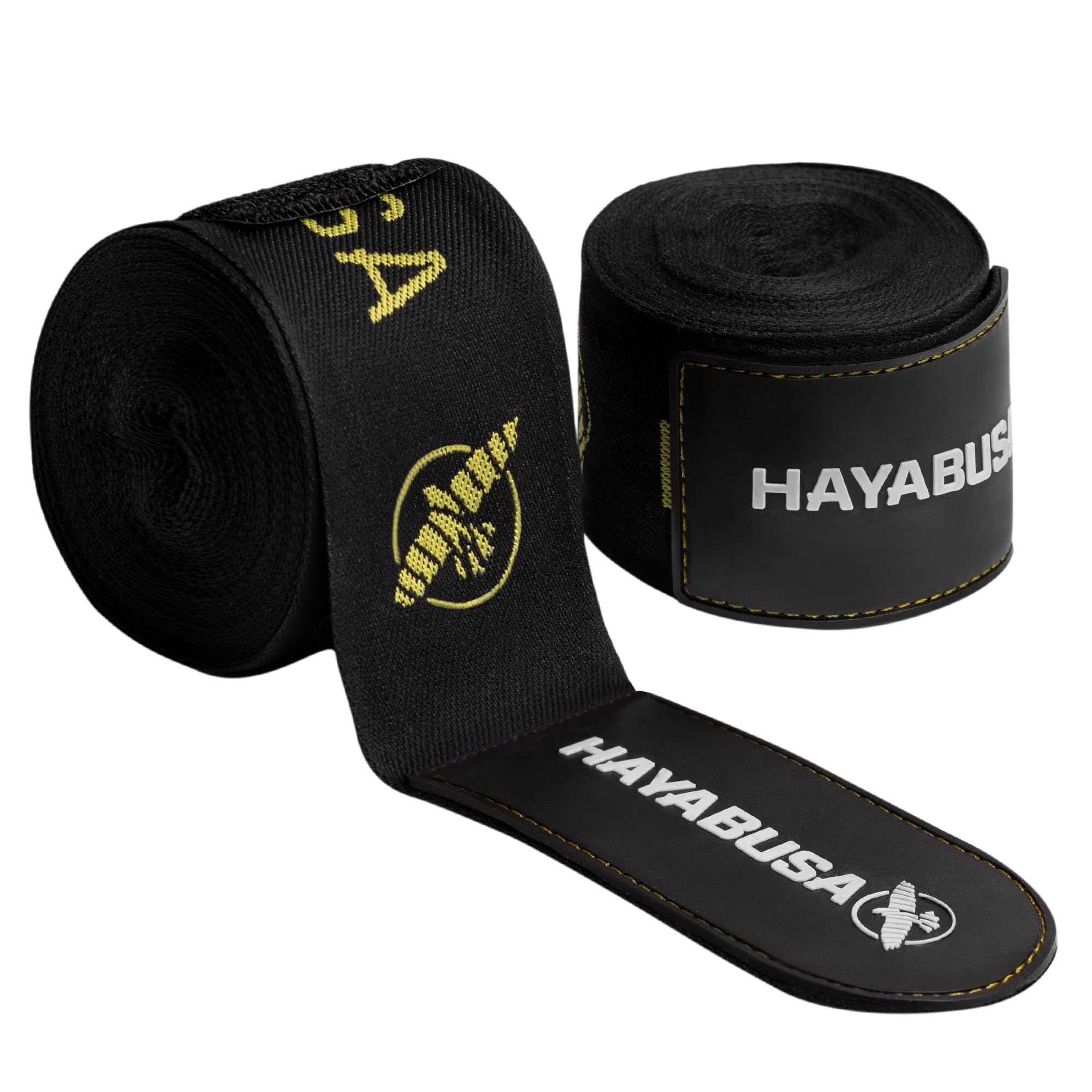 Hayabusa Deluxe Boxbandagen für Damen und Herren, MMA, Kickboxen und Muay Thai, Schwarz/Gold, 180