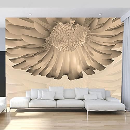 XLMING Wunderschöne Edle Chrysanthemenblüte 3D Tapete Home Dekoration Wohnzimmer Sofa Schlafzimmer Tv Hintergrund Wand-300cm×210cm