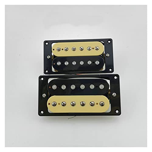 ZENGXUE Gitarre Pickups Humbucker Pickups E-Gitarren- Pickups Zebra/Schwarz-Set Humbucker Tonabnehmer Set (Color : Zebra Pickups)