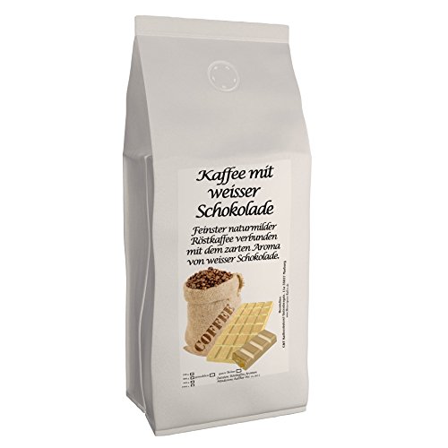 Aromakaffee - Aromatisierter Kaffee - Weiße Schokolade 1000g - Frisch Gemahlen Und Von Uns Geröstet