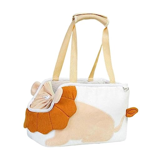 Maouira Kätzchen Tragetasche Für Reisen Haustier Cartoon Umhängetasche Große Kapazität Ausgehtasche Schöne Tragetasche Reisetasche Katzen Reisetasche