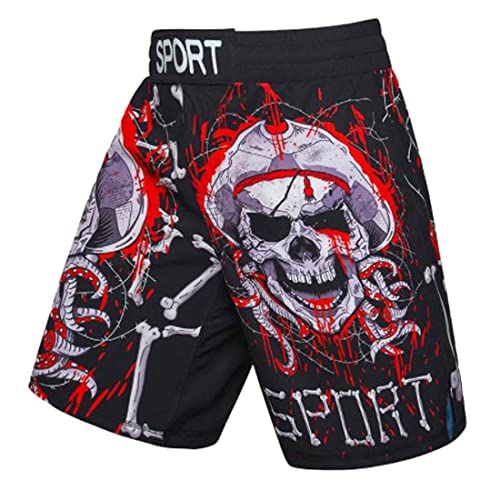 YSYFZ Herren Free Fighting Shorts Boxen Laufen Fitness Training Shorts MMA BJJ UFC