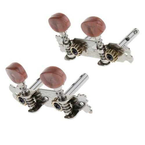 Strings Tuning Pegs Mechaniken Für Gitarre 4 Stück Gitarrensaiten-Knopf-Stimmwirbel, Stimmwirbel, braun, für Ukulele-Uke-Gitarre