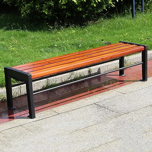 WYZCHDM Outdoor Gartenbank Parkbank Terrassenbänke, 2-3 Sitzbank Garden Bench Freizeitbank, Metall Wetterfest Robust Gartenmöbel, für Garten Veranda Hof Außenterrassenbank 150CM E