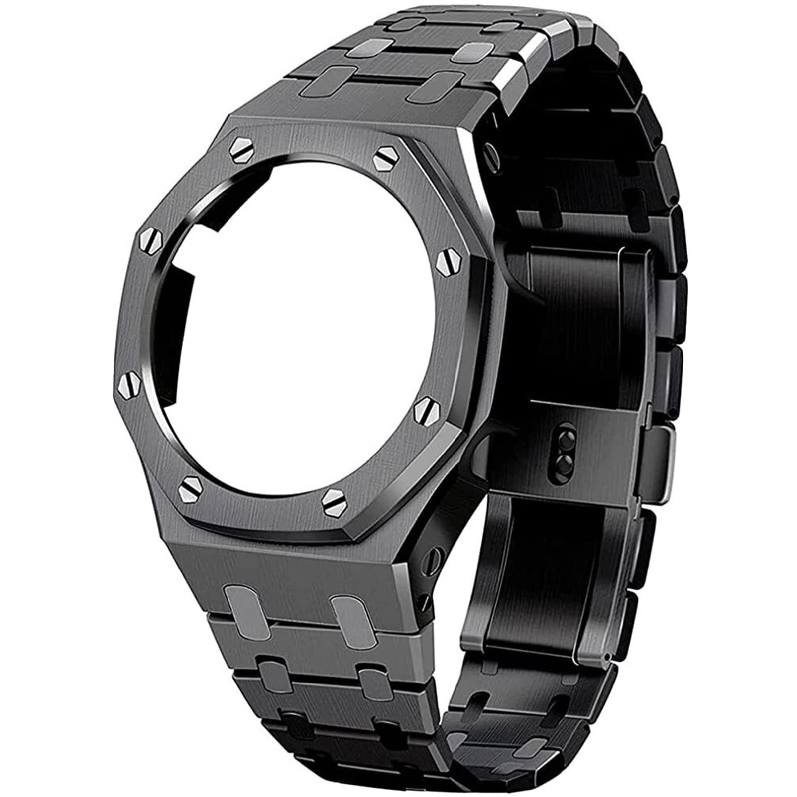 IOTUP GA2100 Metall-Uhrenarmband-Ersatzset, Armbandlünette, Zubehör, kompatibel mit GA2100/GA-2110 Herrenuhren, Einheitsgröße, Achat