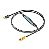 Qsvbeeqj USB Zu Optisch Analog Konverter Digitaler Optischer SPDIF Zu Analog Stereo Sound Adapter Optisches Kabel Für HDTV Spielekonsolen