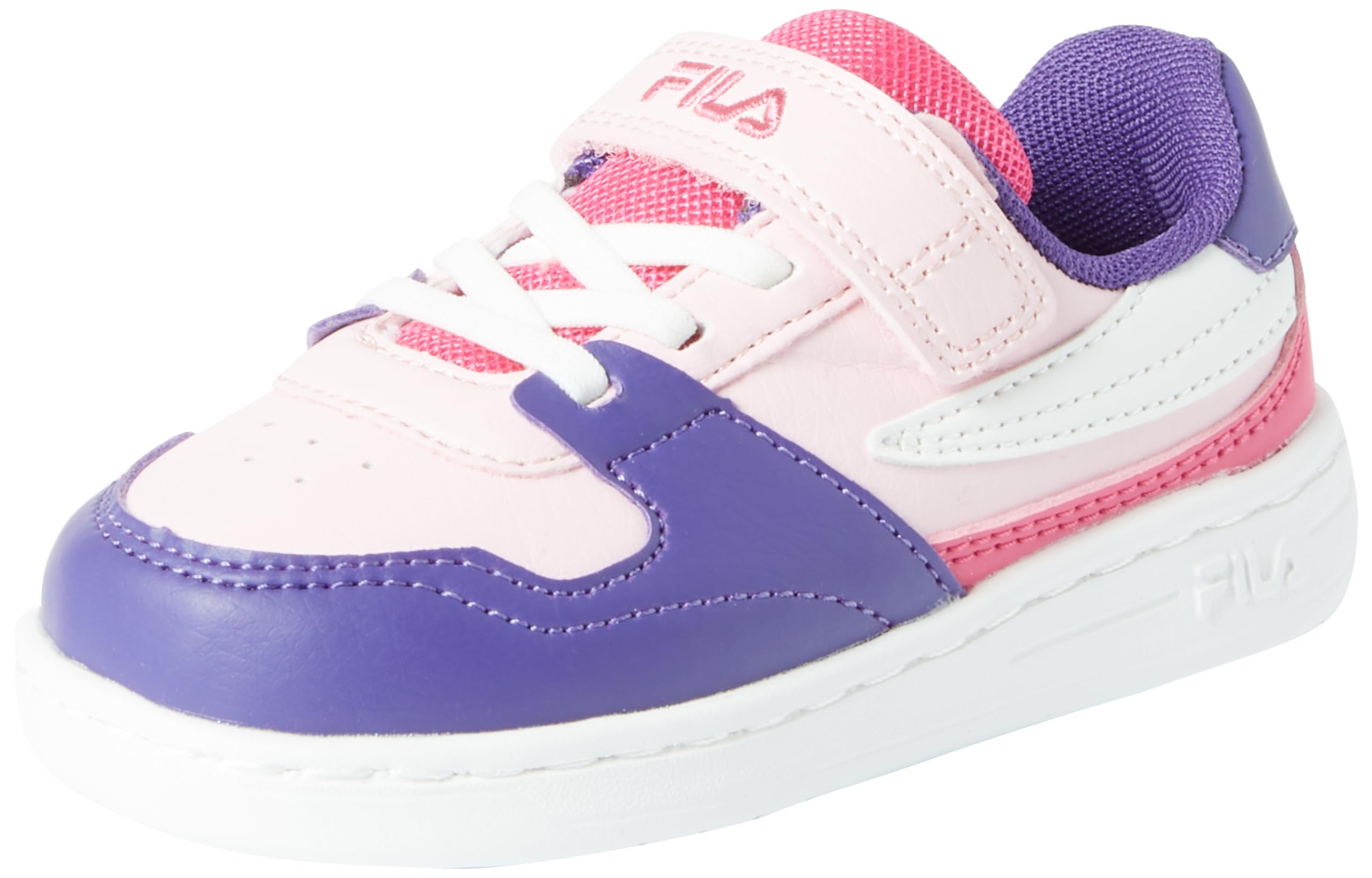 FILA Jungen Unisex Kinder FXVENTUNO Velcro TDL Sneaker, Mauve Chalk-Royal Purple, 27 EU