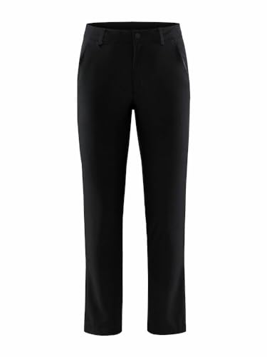 Craft EXPLORE PANTS Outdoorhose Damen M | Black | Verstellbarer Bund | 2 Seitentaschen, 1 Beintasche | Gesäßtasche mit Reißverschluss | elastische Wanderhose Damen | Funktionshose Damen