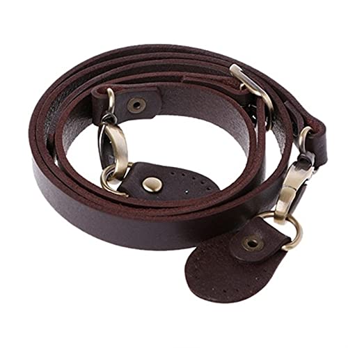 Handtasche Schulterriemen Kette, 120cm Taschen Strap Verstellbarer Gurtband Brauner Abnehmbarer Griff Ersatz für Frauen Umhängetasche Zubehör(COFFEE)