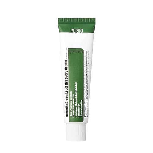 PURITO Centella Grün Levelwiederherstellung Creme 50ml1.7 fl.oz Cica Gesichtscreme, empfindliche Haut, Altersflecken, Hautton, straffend, beruhigend,