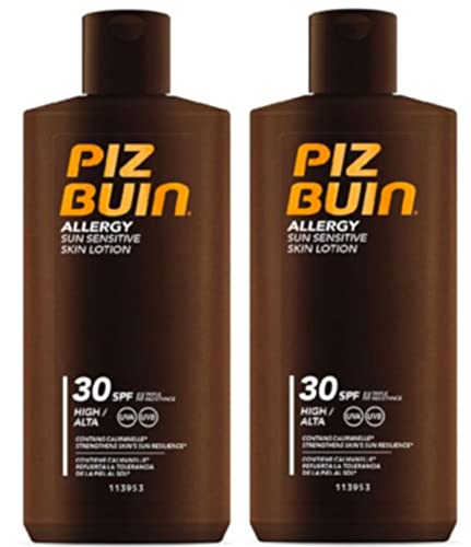 Piz Buin Allergy Lotion SPF 30 (2 Pack 2 X 200Ml Jeder Verhindern Prickly Heat