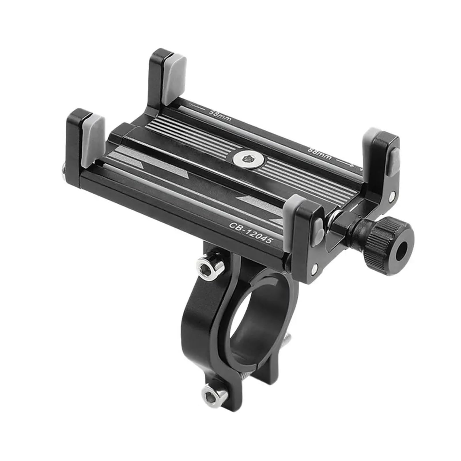 Handyhalterung Motorrad Telefonhalter Universal Motorrad Lenker Clip Ständer Halterung Handyhalter Halterung Für 2,3-3,4 Zoll Breites Telefon Handyhalter Fahrrad(Black)