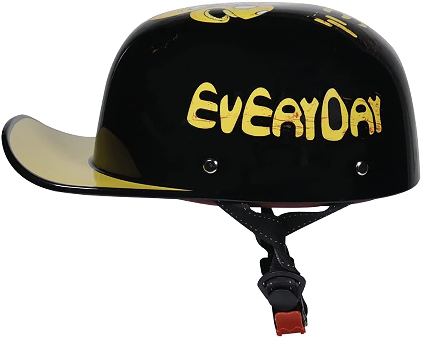 Retro Motorrad Halbhelme,Baseball Cap Light Retro Motorradhelm Jethelme Für Männer Und Frauen,DOT ECE-Zertifizierung,Cruiser Elektroroller Chopper Moped Schädelkappe Half Shell Helm