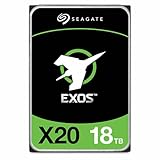 Seagate Exos X20 Enterprise 18TB HDD, interne Festplatte, Hyperscale 12GB/s SAS, 7.200 U/min, Modellnr.: ST18000NM003D