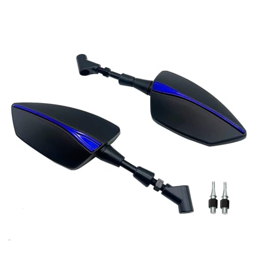 Universell Verstellbarer Rückspiegel, Seitenrückspiegel Für Zontes 310X 310T 310V 310R ZT310 Zt250 310 V X T R Motorradspiegel-Set(BLAU)