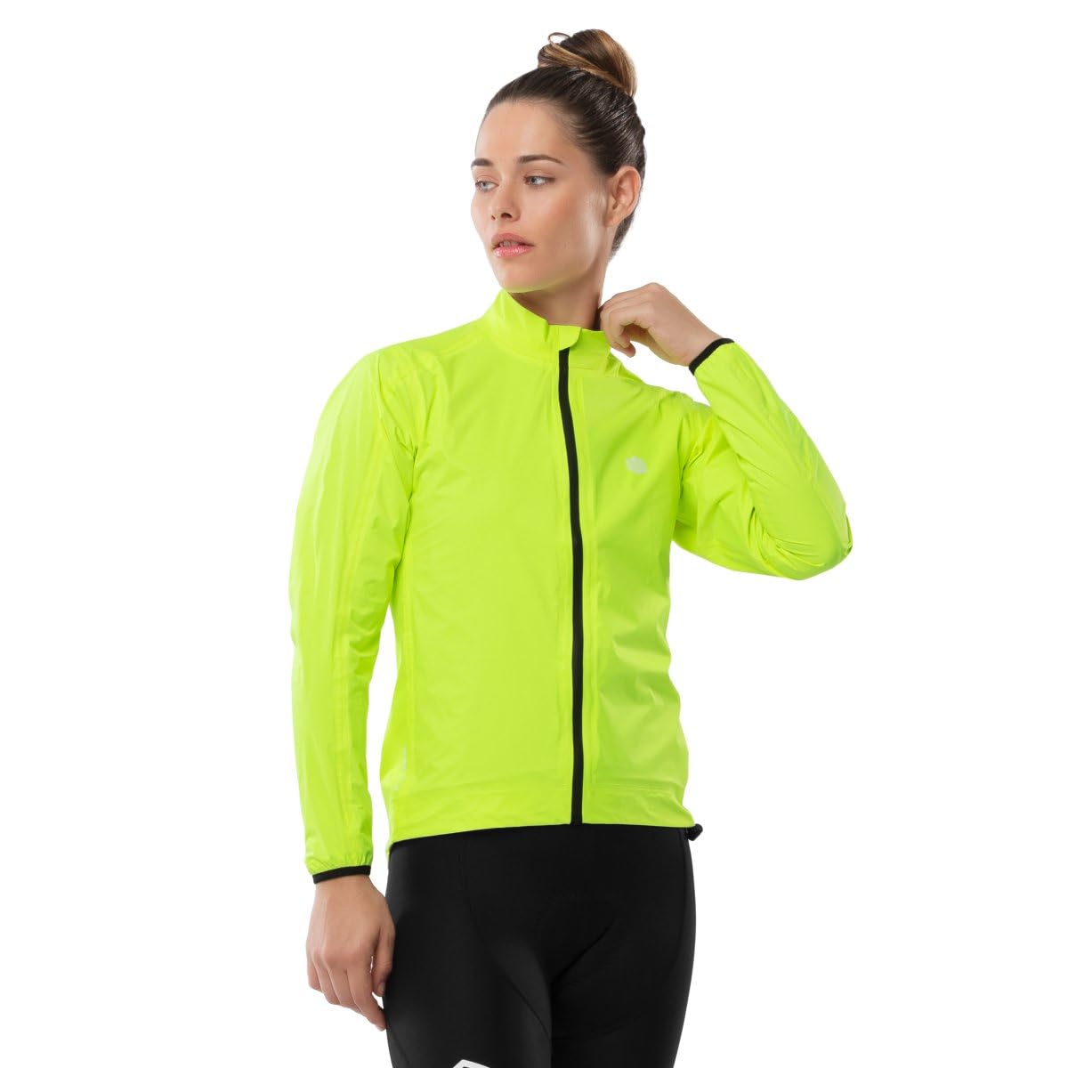 SIROKO - Fahrrad-Regenjacke für Damen J2 Turini - S - Neongelb