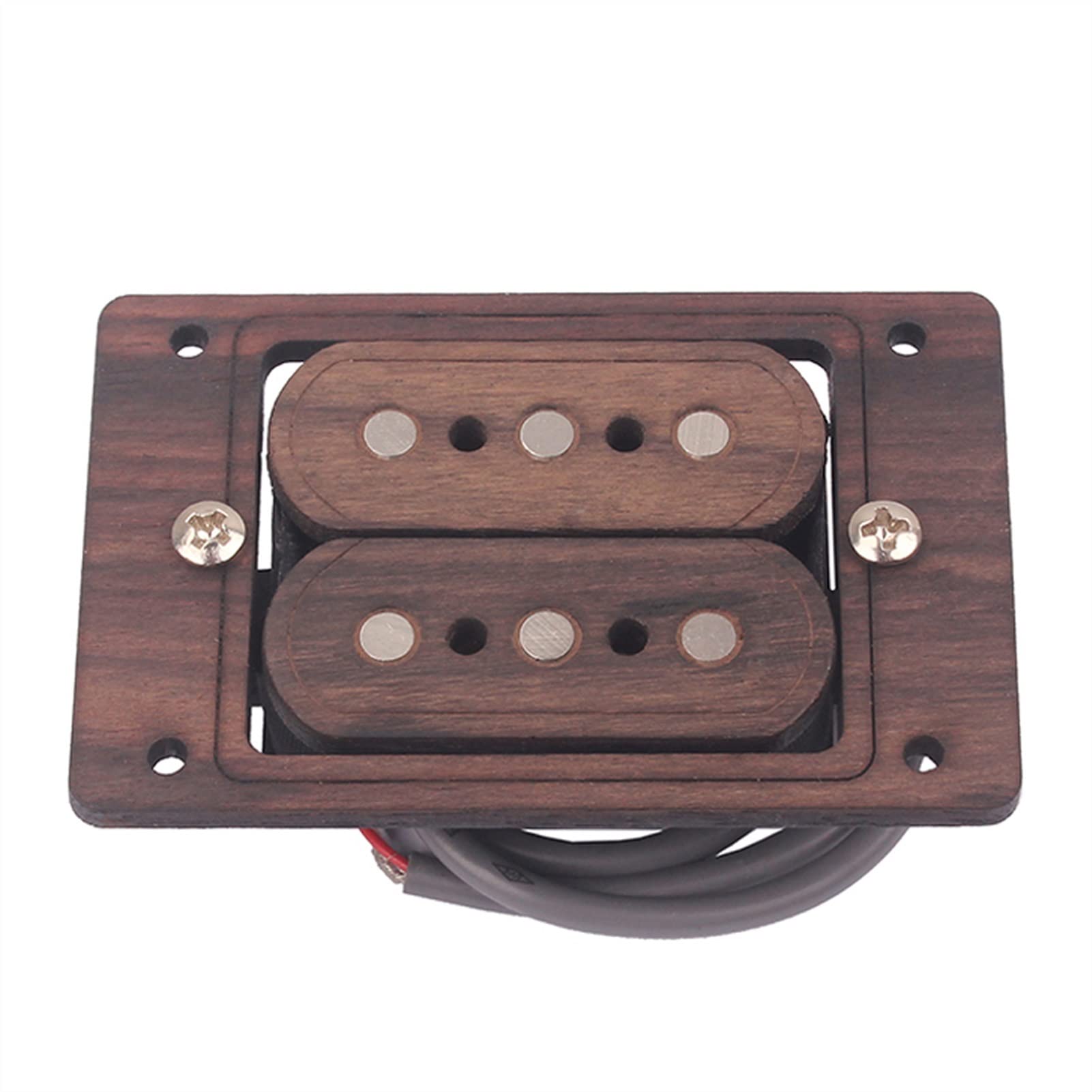 ZENGXUE Exquisite Hölzerne Kabelgebundene Guitar-Pickup-Doppelspulen Humbucker Tonabnehmer Set