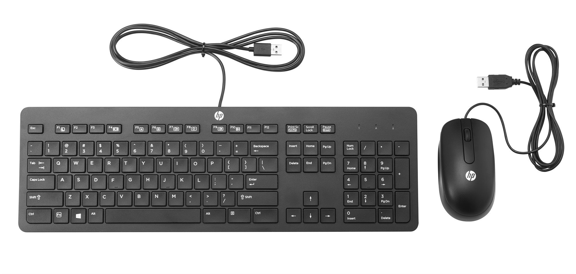 HP Slim Keyboard & Mouse - **New Retail**, T6T83AA#ABB (**New Retail** USB Cable - E)