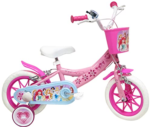 albri Babys (Jungen) 12 Zoll Mädchen Fahrrad Disney Prinzessinnen, Rosa, pollici