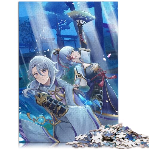 Puzzles, Geschenke, Spielzeug, Genshin Impact Kamisato Ayato, 1000-teiliges Puzzle, jedes Teil ist einzigartig – anspruchsvolles, unterhaltsames Familienspiel, 1000 Teile (50 x 75 cm)