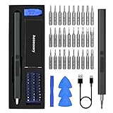 GAOEEIN Feinmechaniker Schraubendreher Set, 36 in 1 Mini Elektro Schraubendreher mit 30 Bits, mit LED-Licht Akkuschrauber Geeignet für Mobiltelefone/Spielekonsolen/Kameras/Uhren/Brillen/Laptops