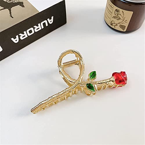 Haarklemmen, Clip-Haarspangen, Krallen-Clips, Gold- und Silberrosen, Perlen-Strass-Haarnadel, Damen-Legierung, Hai-Clip, weibliche Haar-Accessoires TS5181-2 (Farbe: TS5181 2) (Farbe: TS5181 2) ( Color