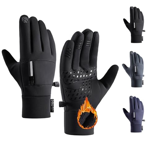 CSHE Fahrradhandschuhe Warme Winterhandschuhe Wasserabweisende Touchscreenhandschuhe Silvester Geburtstag Halloween Weihnachten 2023 2024 Winter Outfit Deko Meine Bestellungen Anzeigen