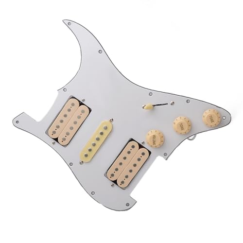 Standard-Pickguard-Tonabnehmer HSH Schlagbrett für E-Gitarre, exquisiter Gitarren-Ersatz, langlebiges Teile-Set (Color : 3)