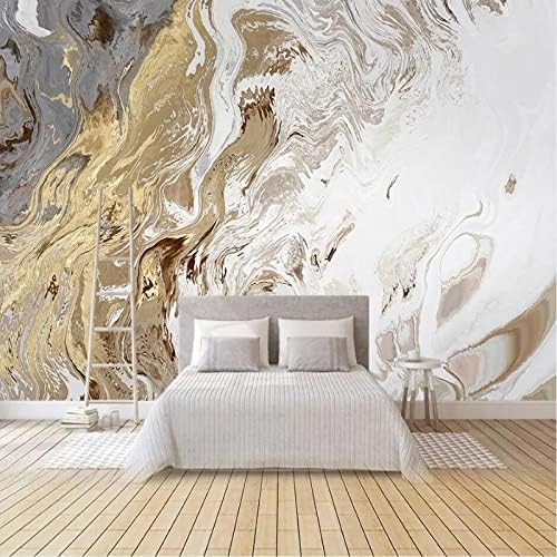 XLMING Abstrakt Licht Luxus Kunst Goldene Landschaft 3D Tapete Home Dekoration Wohnzimmer Sofa Schlafzimmer Tv Hintergrund Wand-250cm×170cm