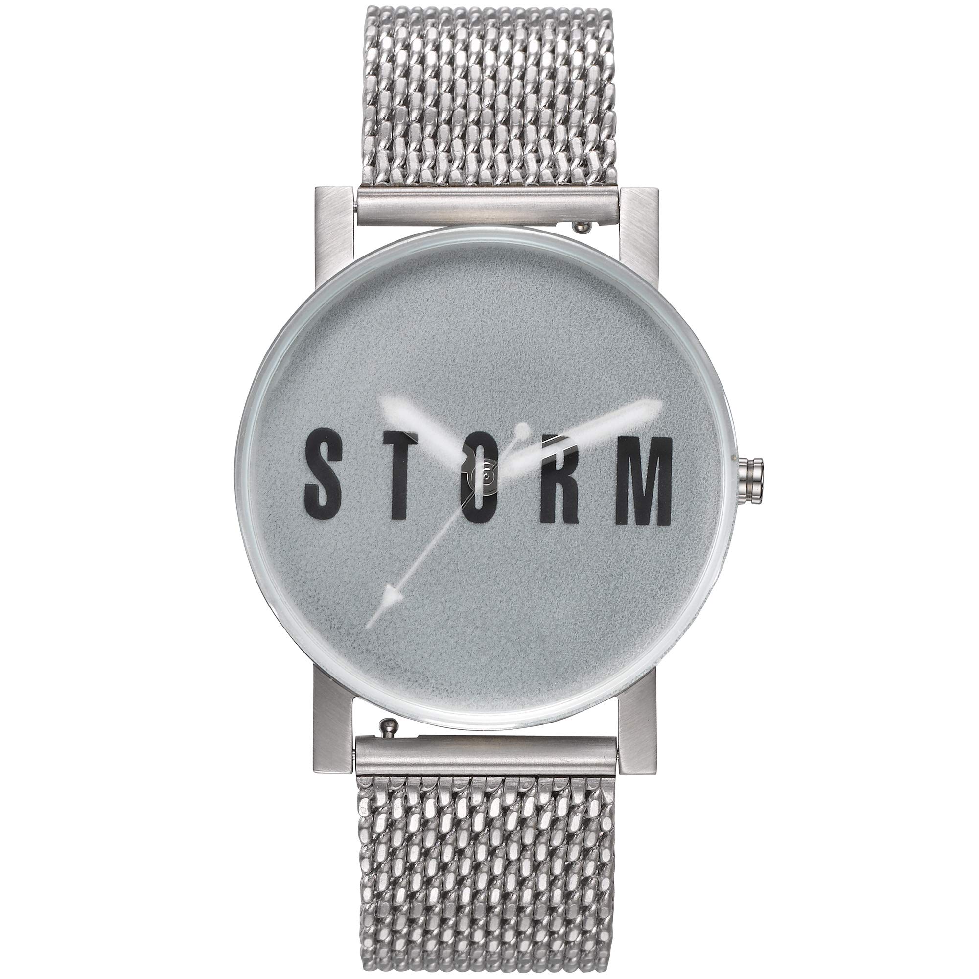 STORM London New Blast Mesh Green, Armbanduhr, Analoguhr, Unisex, Edelstahlgehäuse, Frosty-Raised Glass, Mineralglas, 3 bar Wasserdicht, hervorstehendes Glas, 47456/G