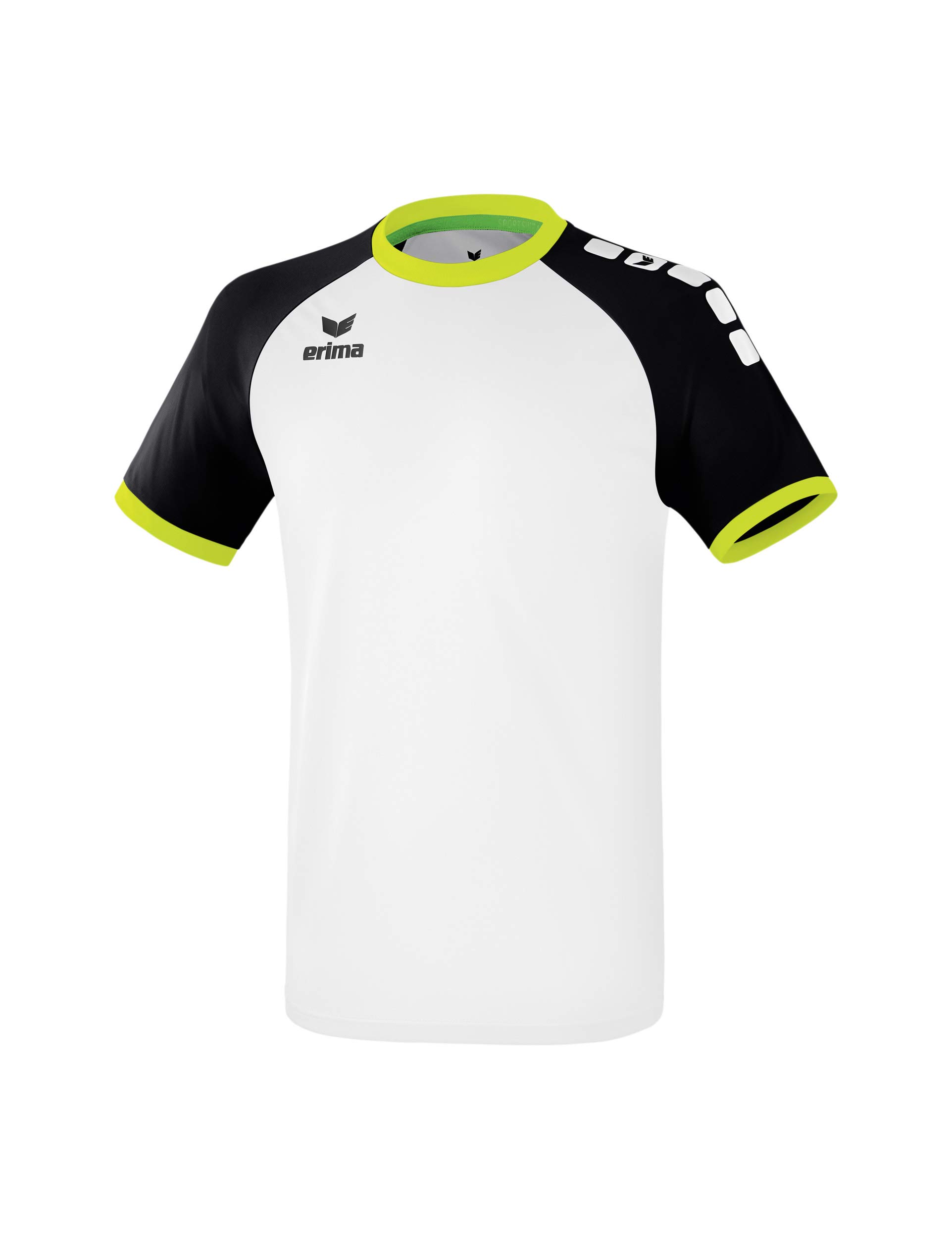 Erima Herren Zenari 3.0 Trikot, Weiß/Schwarz/Lime Pop, XL