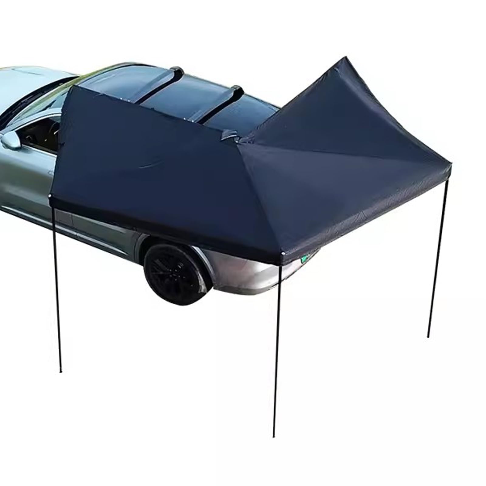 Auto Vorzelt Camping, Seitenmarkise, LKW-Überdachung, einziehbare Markise, Autozelt for Automarkisen-Camping, Überlandmarkisen-Abdeckung(Black,98.4in/250cm)